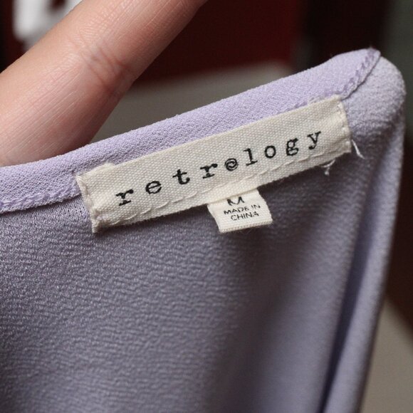 Retrology Purple Strappy Blouse - Picture 7 of 8
